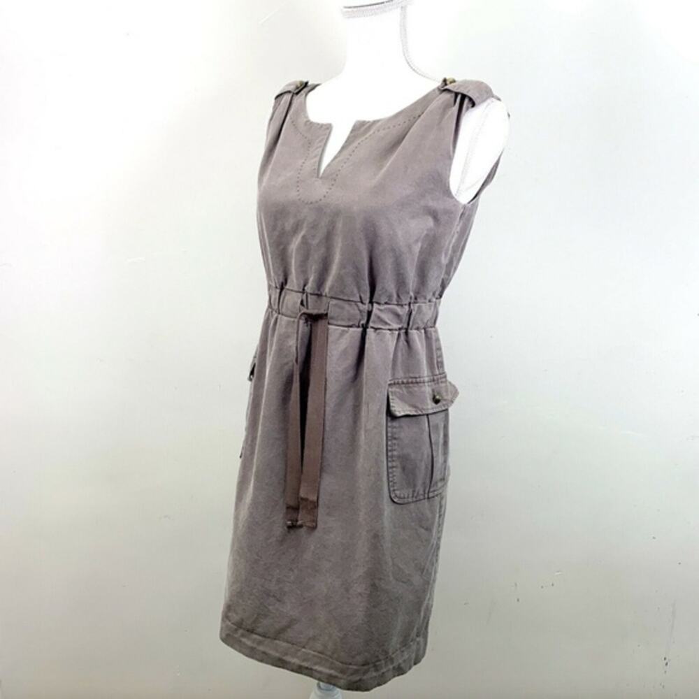 COQUILLE ANTHROPOLOGIE Brown Dress Size XS Drawstring Paper Bag Sleeveless
